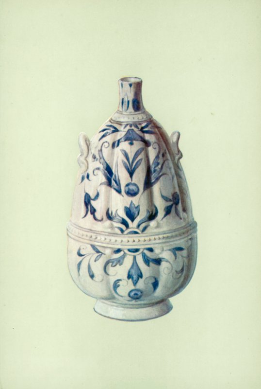 Palack, Medici porcelán, firenzei (színes litó) alkotó: William Gibb