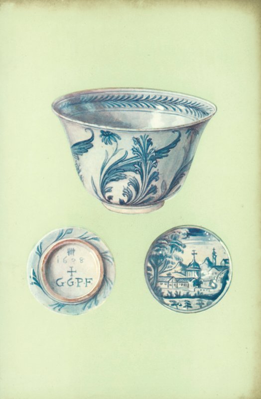 Tál, valószínűleg Pisában készült, 1638-ban (színes litó) alkotó: William Gibb