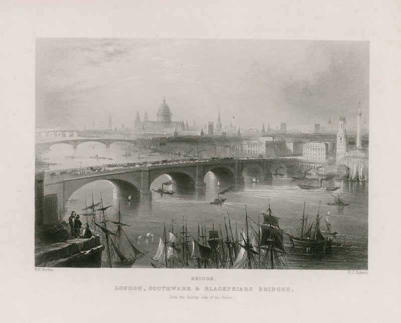 London általános képe alkotó: William H. Bartlett