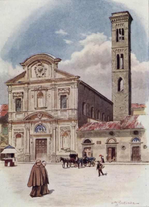 Mindenszentek, Firenze (színes litho) alkotó: William H. Parkinson