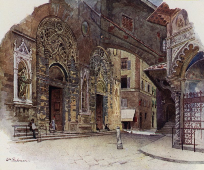 Vagy San Michele, Firenze (színes litó) alkotó: William H. Parkinson