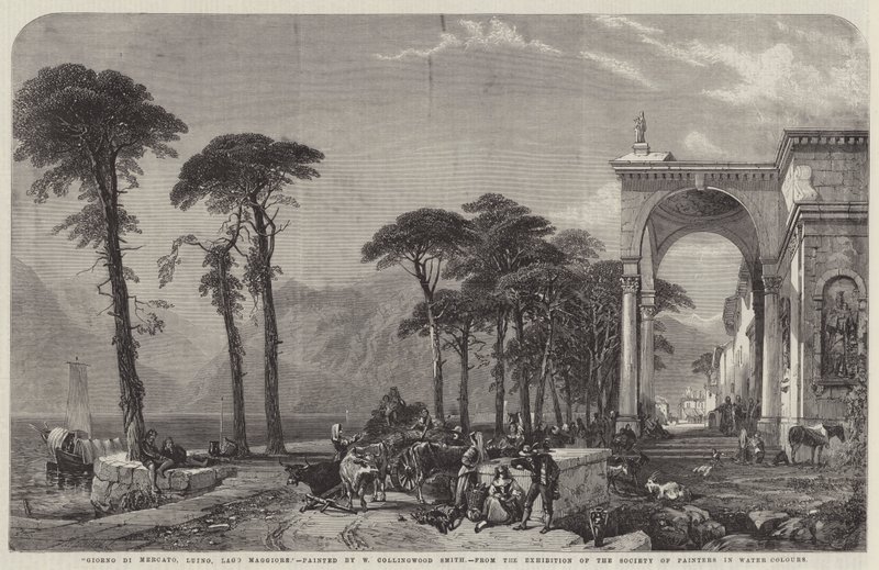 Piacnap, Luino, Maggiore-tó alkotó: William Harding Collingwood Smith
