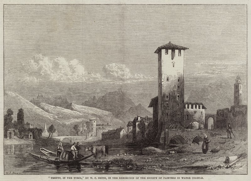 Trento, Tirolban alkotó: William Harding Collingwood Smith