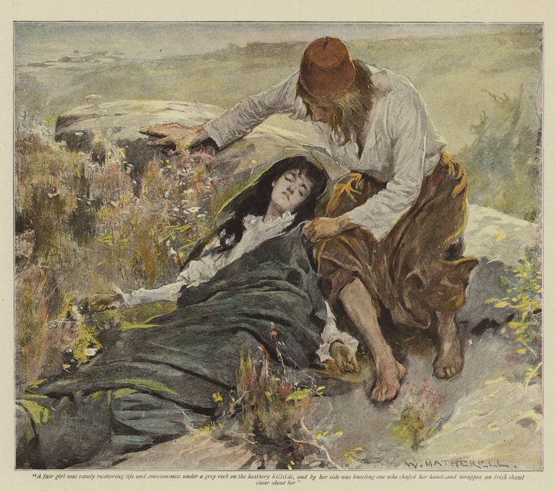 Illusztráció a Dungarvan bosszújához, E Lester Arnold (chromolitho) alkotó: William Hatherell