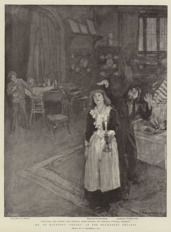 Du Maurier úr Trilbyje a Haymarket Színházban alkotó: William Hatherell