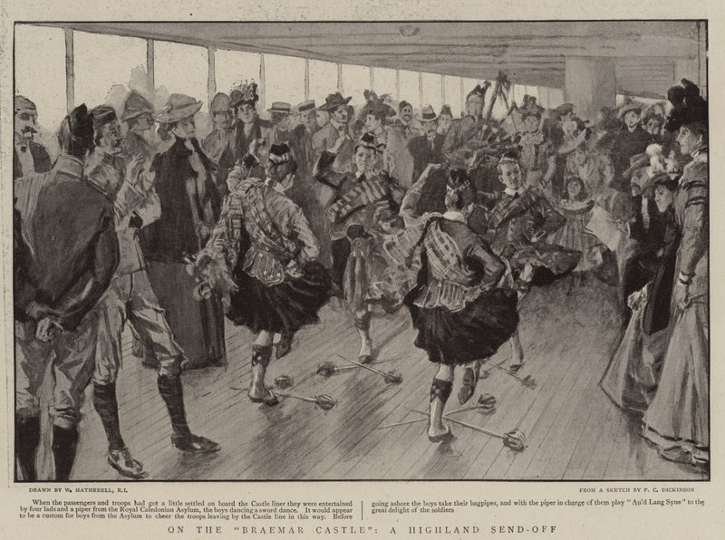 A Braemar kastélyon, egy felvidéki kiküldésben alkotó: William Hatherell