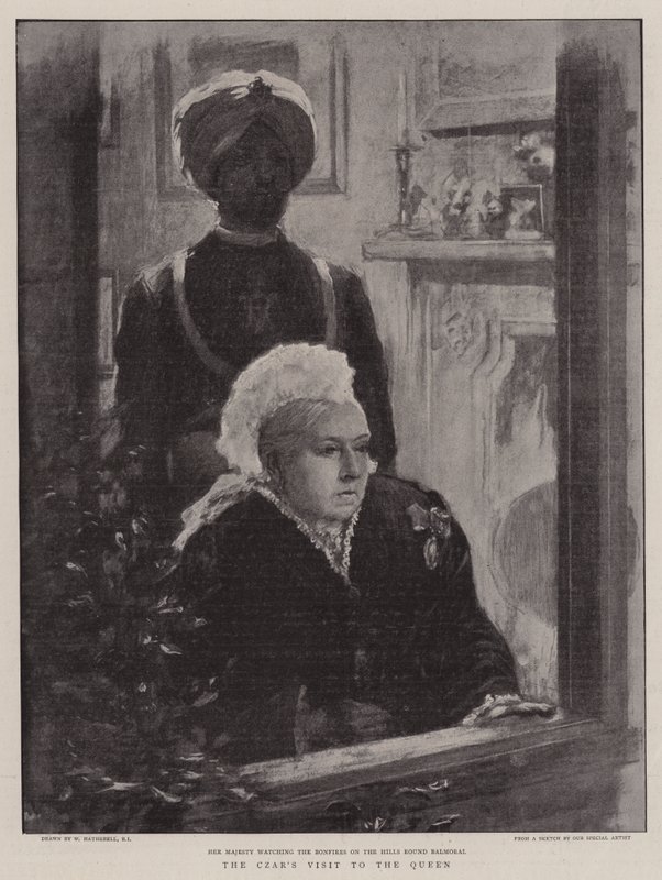 A cár látogatása a királynőnél alkotó: William Hatherell