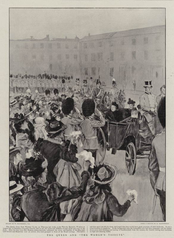 A királynő és a nők tisztelete alkotó: William Hatherell