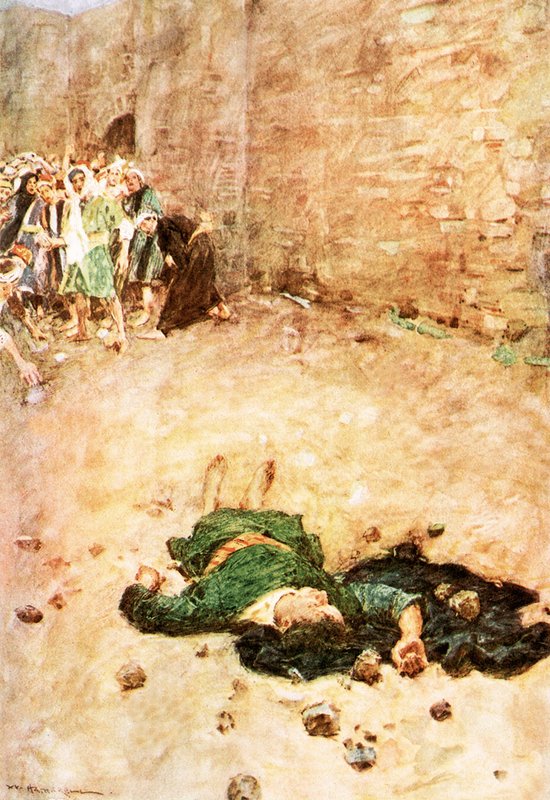 István megkövezése alkotó: William Hatherell