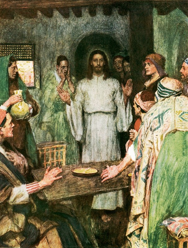 Aztán eljött Jézus, és közéjük állt alkotó: William Hatherell