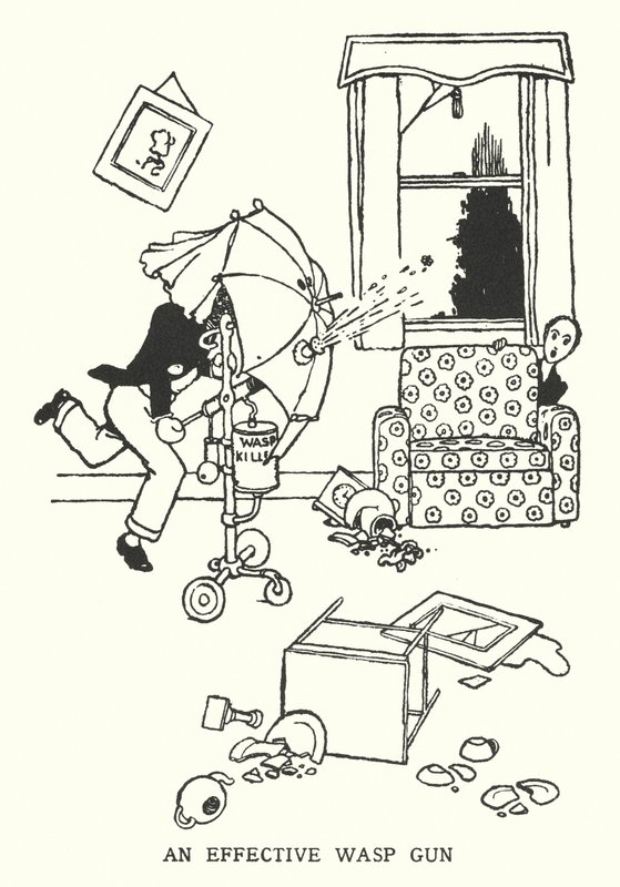 Egy hatékony darázspisztoly (litho) alkotó: William Heath Robinson