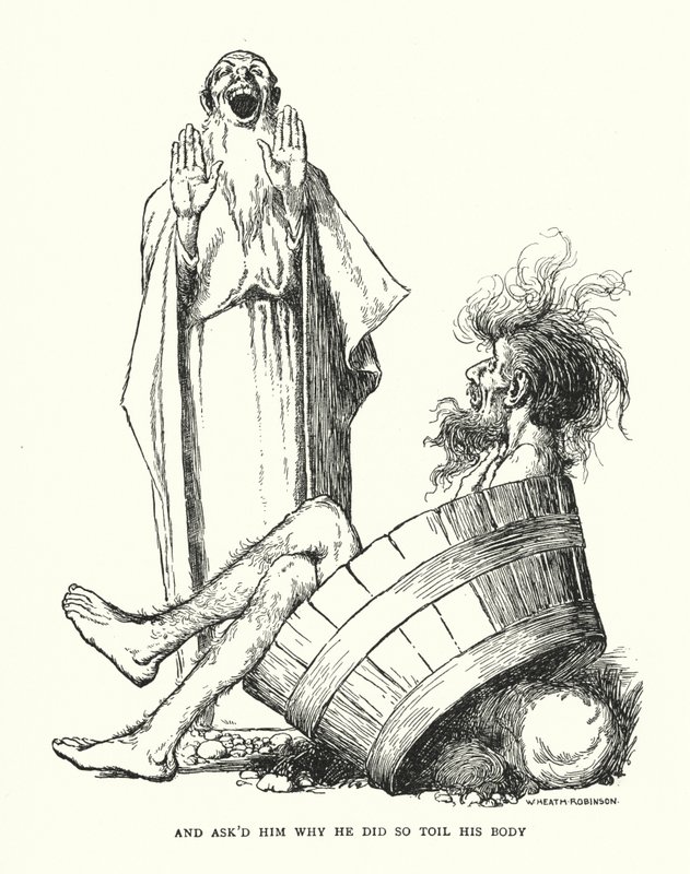 És megkérdezték tőle, hogy miért kínozta annyira a testét (litho) alkotó: William Heath Robinson