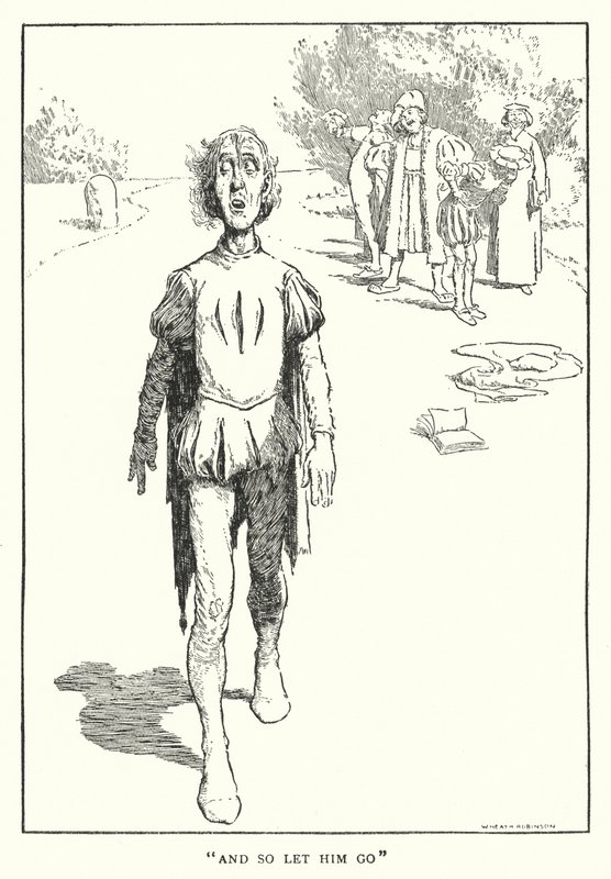"És hát engedd el" (litho) alkotó: William Heath Robinson