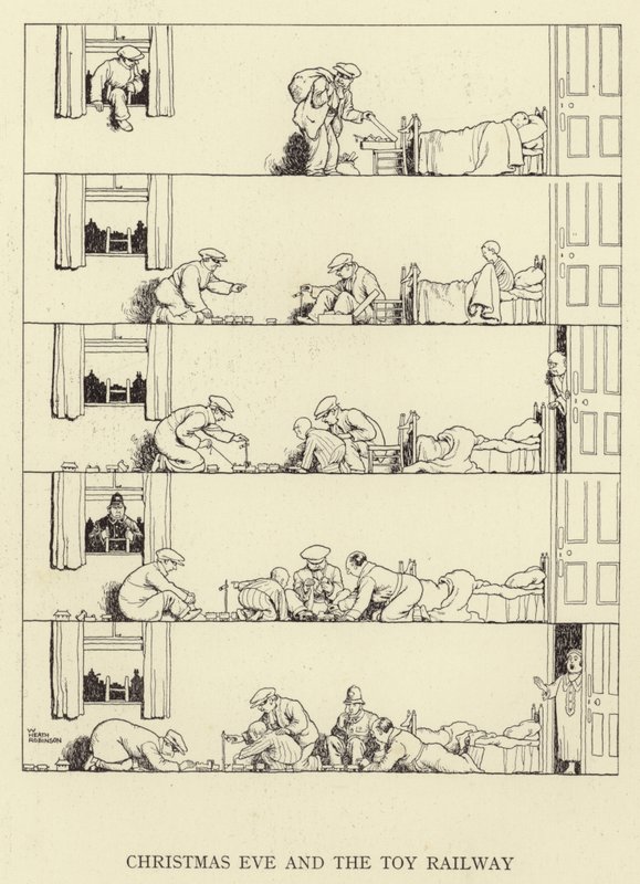 Szenteste és a játékvasút alkotó: William Heath Robinson