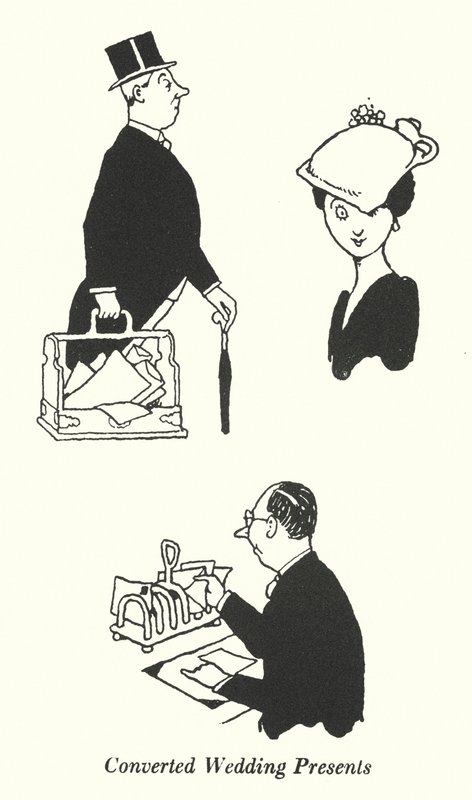 Átváltott nászajándékok (litho) alkotó: William Heath Robinson