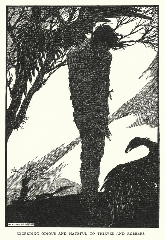 Túlságosan utálatos és gyűlöletes a tolvajok és rablók számára (litho) alkotó: William Heath Robinson