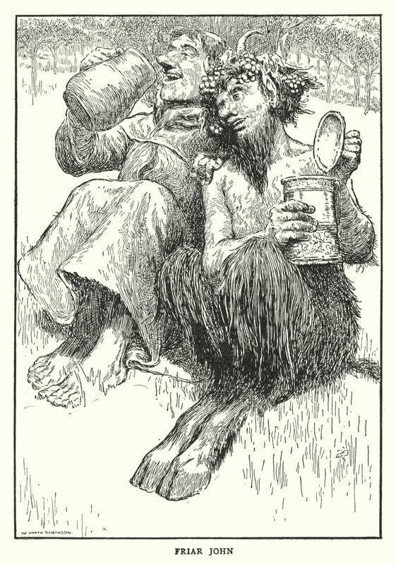 János barát (litho) alkotó: William Heath Robinson