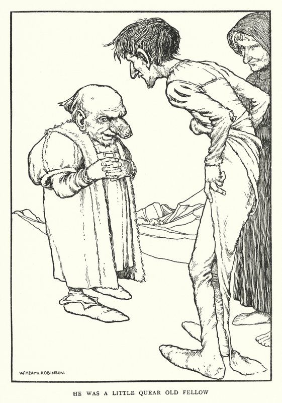 Egy kis fura öreg fickó volt (litho) alkotó: William Heath Robinson