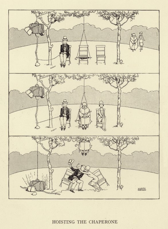 A gardedám felemelése alkotó: William Heath Robinson