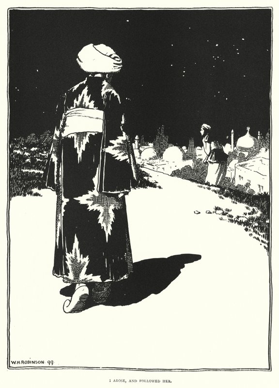 Felkeltem, és követtem őt (metszet) alkotó: William Heath Robinson