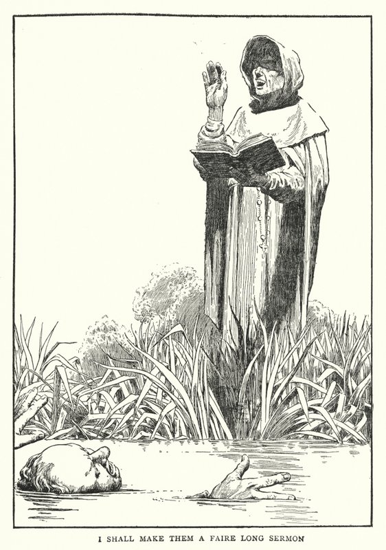 Csinálok nekik egy szép hosszú prédikációt (litho) alkotó: William Heath Robinson
