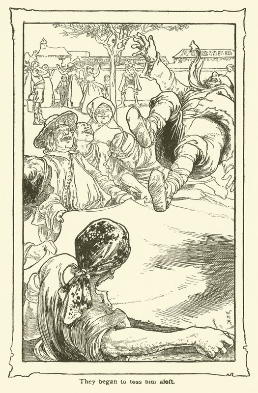 Illusztráció: Don Quijote (litho) alkotó: William Heath Robinson