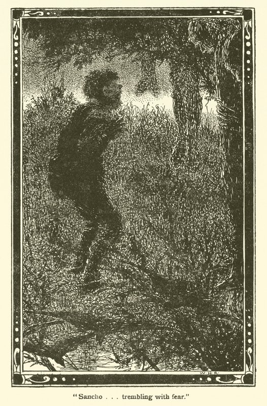 Illusztráció: Don Quijote (litho) alkotó: William Heath Robinson
