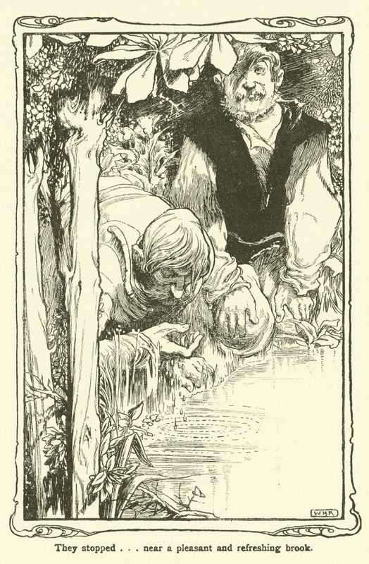 Illusztráció: Don Quijote (litho) alkotó: William Heath Robinson