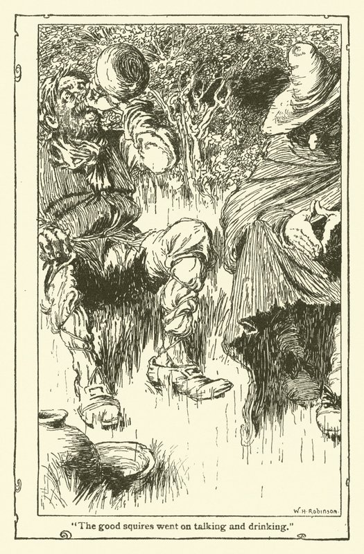 Illusztráció: Don Quijote (litho) alkotó: William Heath Robinson