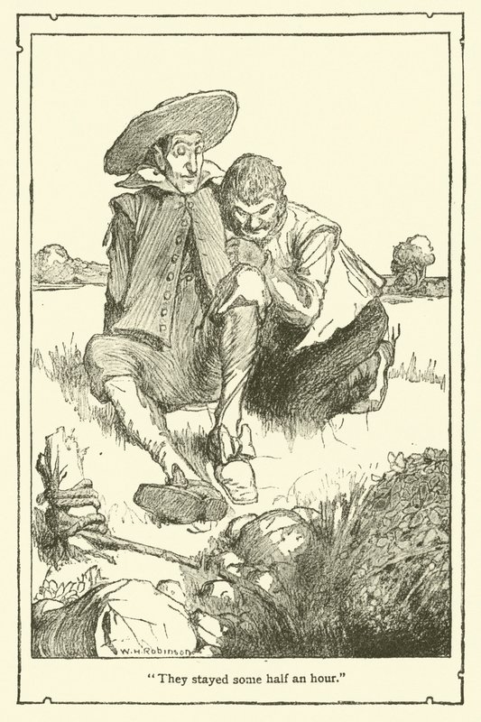 Illusztráció: Don Quijote (litho) alkotó: William Heath Robinson