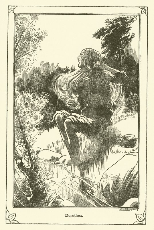Illusztráció: Don Quijote (litho) alkotó: William Heath Robinson