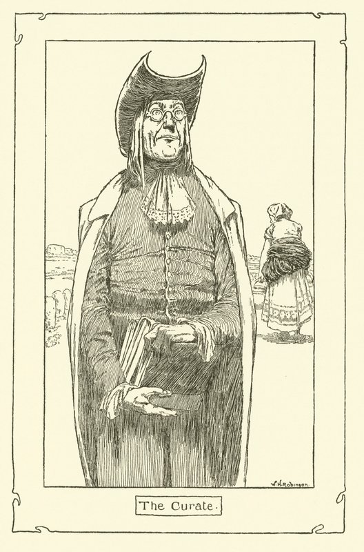 Illusztráció: Don Quijote (litho) alkotó: William Heath Robinson