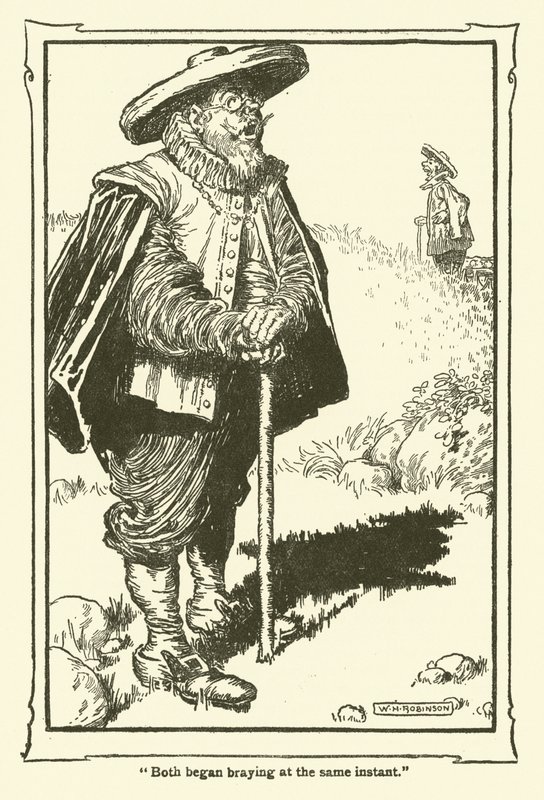 Illusztráció: Don Quijote (litho) alkotó: William Heath Robinson