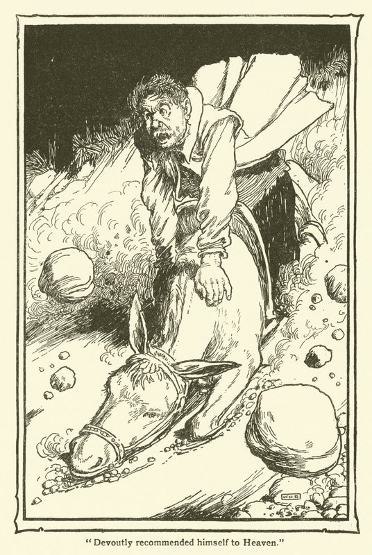 Illusztráció: Don Quijote (litho) alkotó: William Heath Robinson