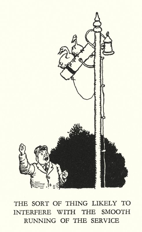 Illusztráció: Railway Ribaldry, W Heath Robinson (litho) alkotó: William Heath Robinson
