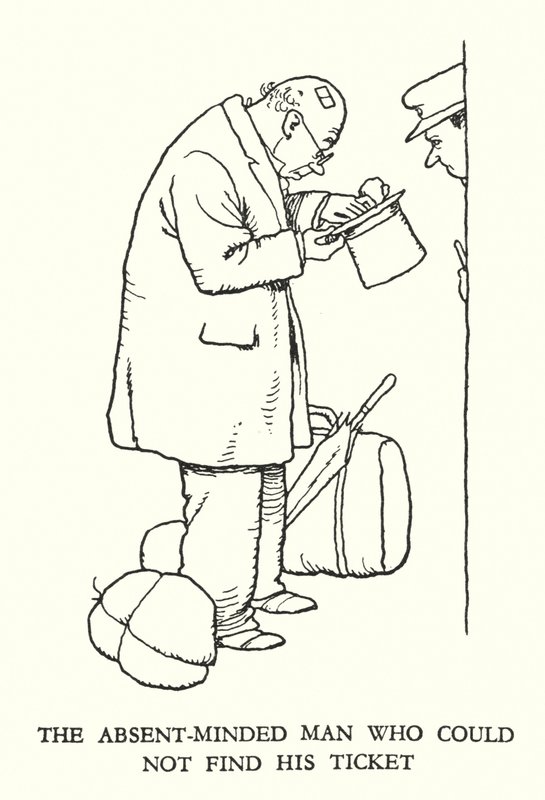 Illusztráció: Railway Ribaldry, W Heath Robinson (litho) alkotó: William Heath Robinson
