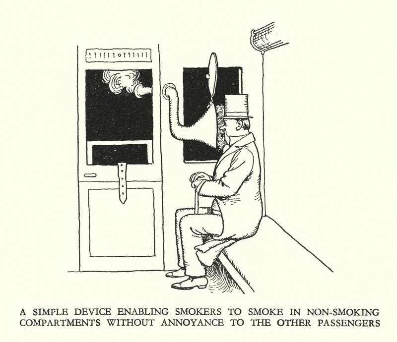Illusztráció: Railway Ribaldry, W Heath Robinson (litho) alkotó: William Heath Robinson