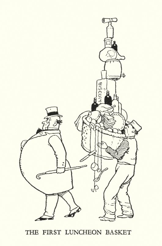 Illusztráció: Railway Ribaldry, W Heath Robinson (litho) alkotó: William Heath Robinson