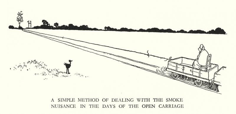 Illusztráció: Railway Ribaldry, W Heath Robinson (litho) alkotó: William Heath Robinson