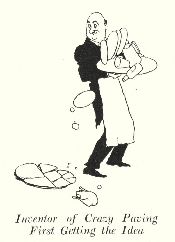 Az őrült térkövezés feltalálója, aki először megkapja az ötletet (litho) alkotó: William Heath Robinson