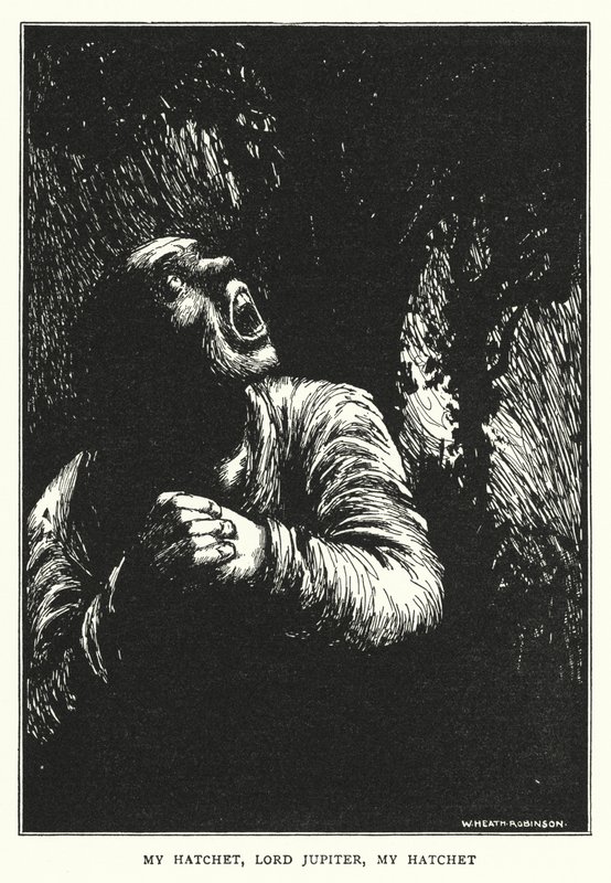 Az én csatabárom, Lord Jupiter, az én csatabárom (litho) alkotó: William Heath Robinson