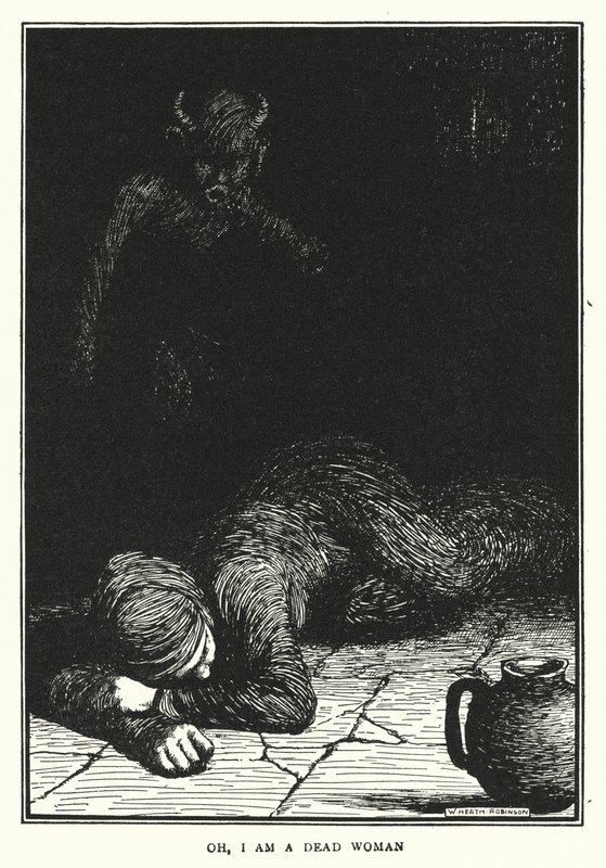 Ó, én egy halott nő vagyok (litho) alkotó: William Heath Robinson