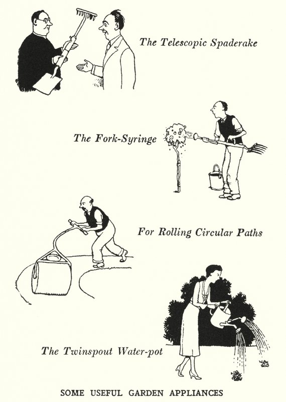 Néhány hasznos kerti gép (litho) alkotó: William Heath Robinson