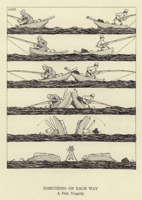 Valami minden úton, haltragédia alkotó: William Heath Robinson