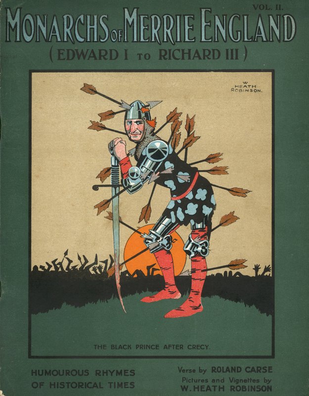 A fekete herceg a crecyi csata után alkotó: William Heath Robinson