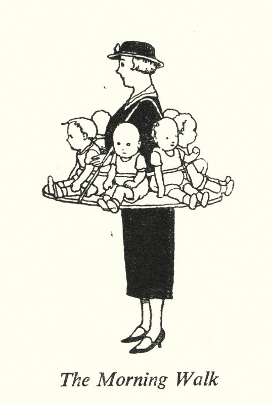 A reggeli séta (litho) alkotó: William Heath Robinson