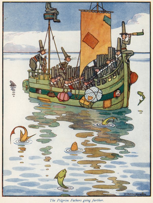 A Zarándok Atya tovább megy alkotó: William Heath Robinson