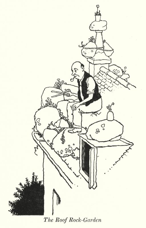 The Roof Rock-Garden (litho) alkotó: William Heath Robinson