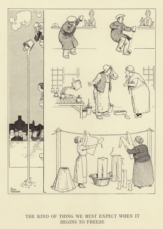 Amire számítanunk kell, amikor fagyni kezd alkotó: William Heath Robinson