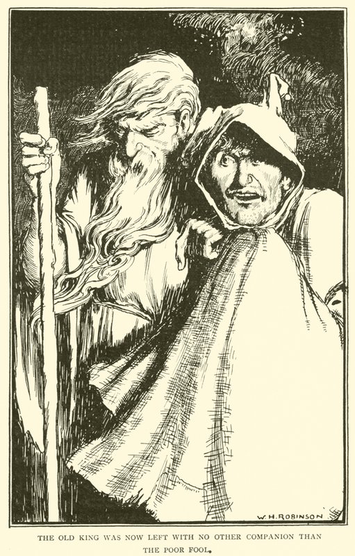 Az öreg királynak most nem maradt más társa, mint a szegény bolond alkotó: William Heath Robinson